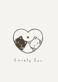 Pair Cats in Heart(Fluffy) 009.