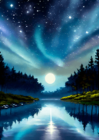 綺麗な星空の夜景着せかえ#376