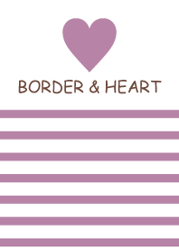 BORDER & HEART -LILAC-