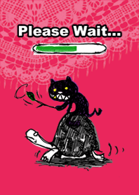 Camouflage cat and black cat kisekae