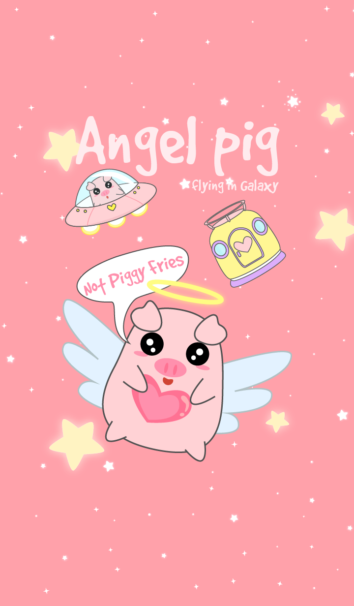 Angel pig in Galaxy