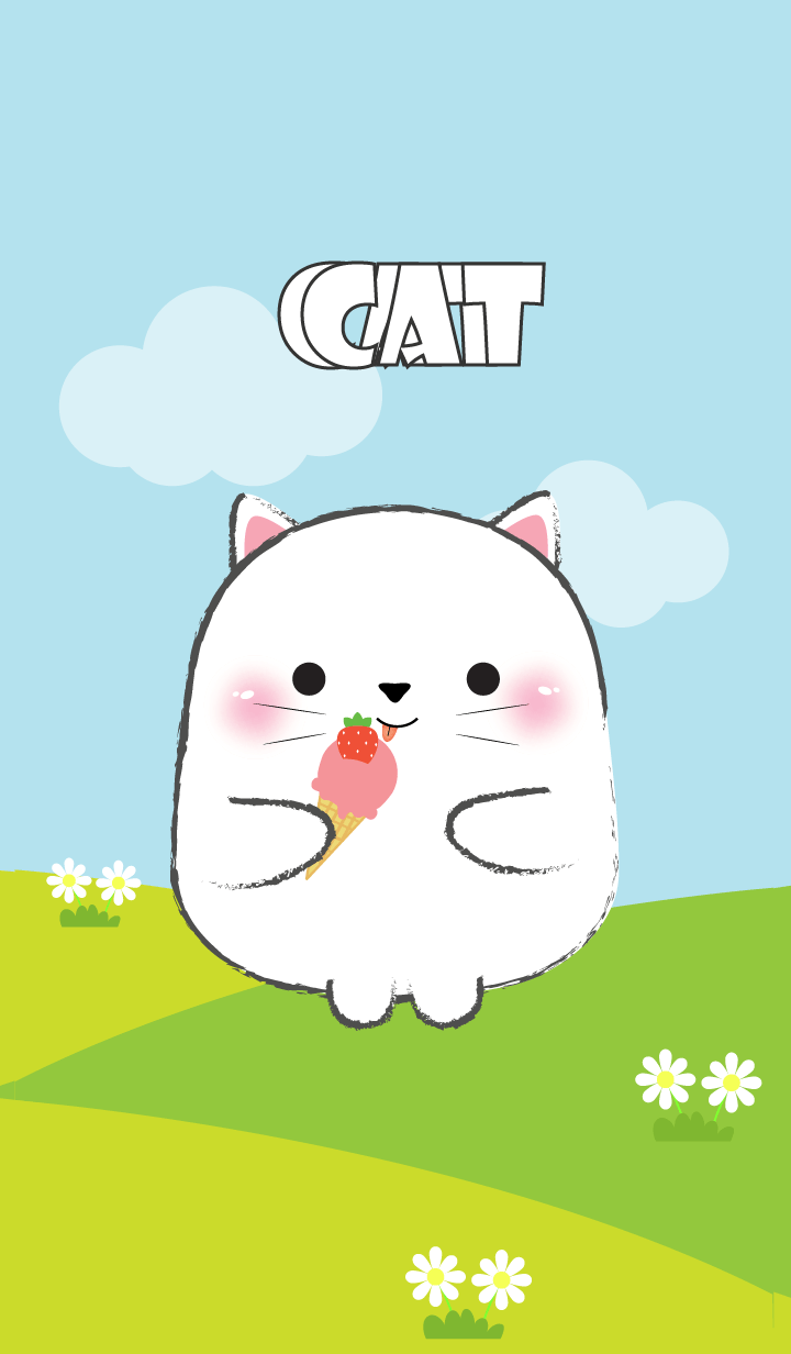 Pretty Fat White Cat Theme (jp)