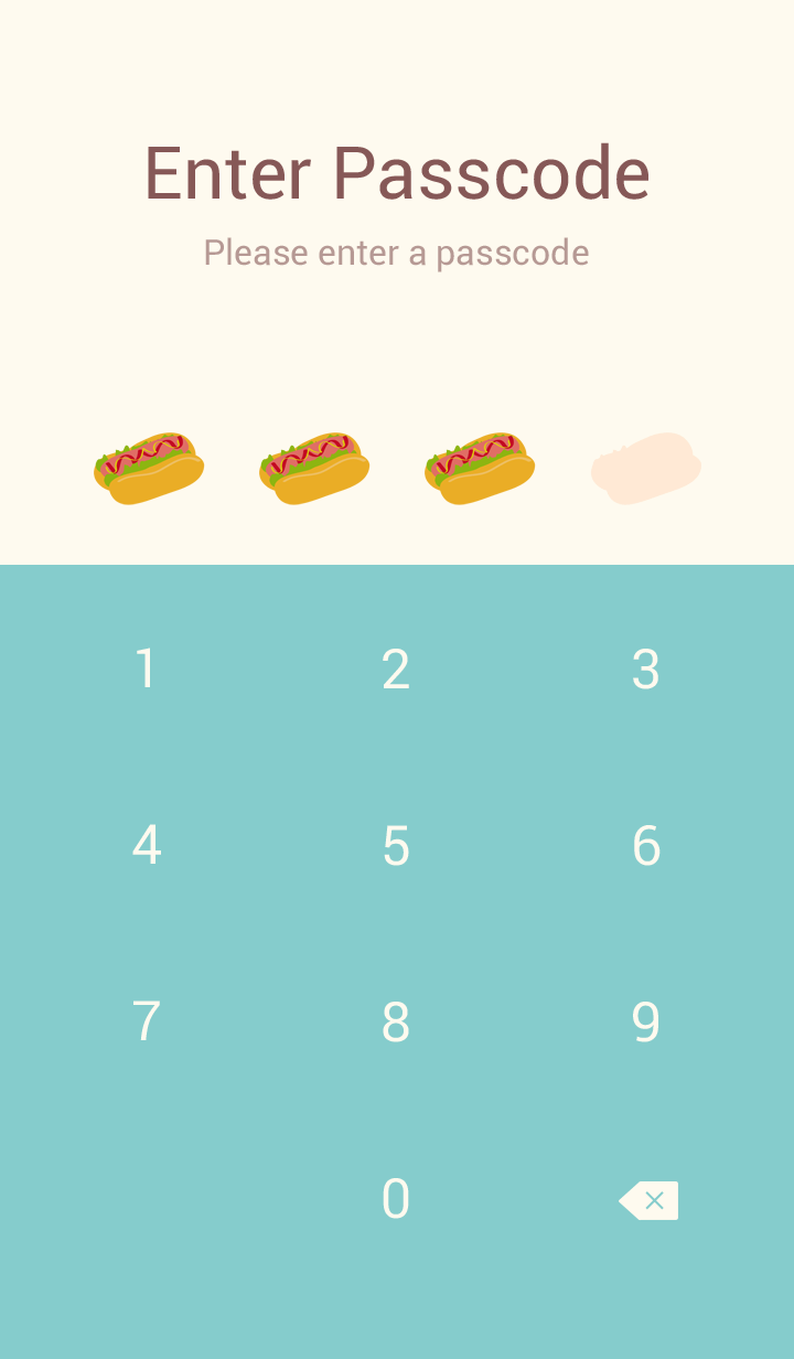 Simple cute hot dog burger