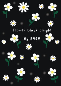 Flower Black Simple By JAJA