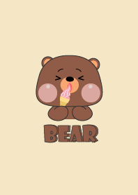 Simple Bear Love Food  Theme