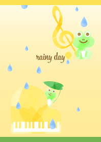 Rainy Day Music3 on yellow