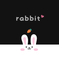 Rabbits. carrot - Black
