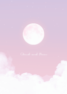 Cloud & Moon - pink 01