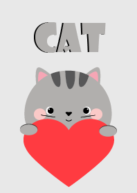 Cute Gray Cat theme Vr.1