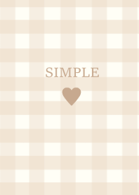 SIMPLE HEART -yellow.b check-