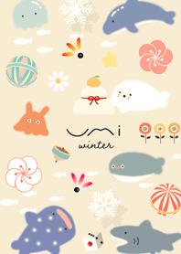 yellow Loose sea winter vacation 14_2