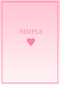 SIMPLE HEART =pink gradation=