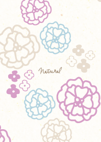 Line flower simple17 from Japan