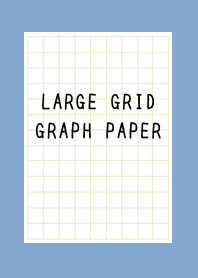 LARGE BEIGE GRID GRAPH PAPER/DUSTY BLUE