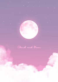 Cloud & Moon  - purple & pink 03