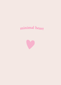 Simple Mini Mini Heart pink x pink