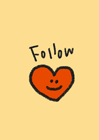 Follow Your Heart. Simple Heart Doodle