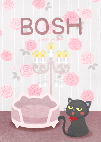 水彩えほん【黒猫ボシュ02】＜Rose＞