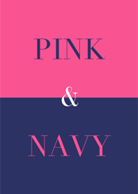 pink & navy .