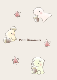 Petit Dinosaurs -Autumn- brown