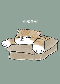 neko drawing2 - dusty green