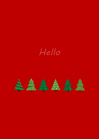 Extremely simple.Christmas tree(Red)