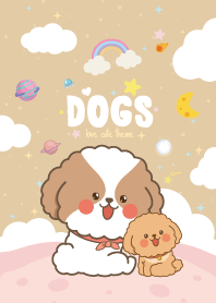 Dog Fat Kawaii Pastel Brown