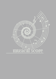 musicalscore Silver gray