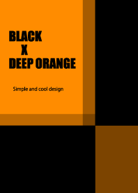 BLACK X DEEP ORANGE