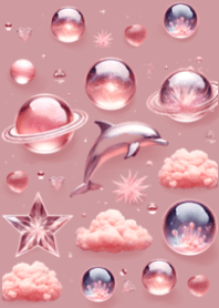 planet icon Dolphin and Crystal