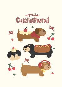 Dachshund cute : happy life