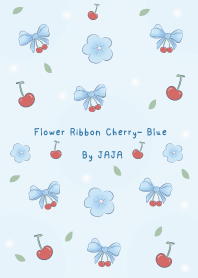 Flower Ribbon Cherry - Blue By JAJA