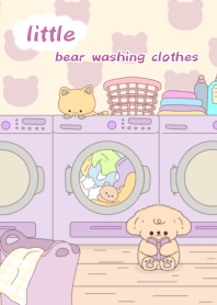 little bear washing clothes1