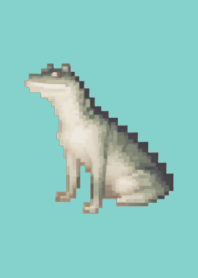 Crocodile Pixel Art Theme  Green 07