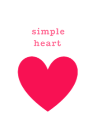 simple red heart theme