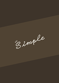 Simple Lines J-Dark Brown. Light Gray