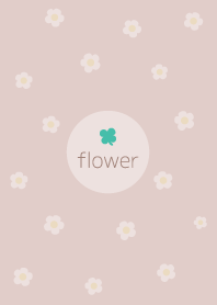 花 <四葉> 棕色的.