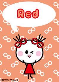リボンちゃん 赤色 Line 着せかえ Line Store
