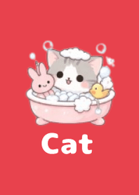 柔軟貓咪主題3 Red 03