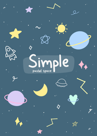 อวกาศสีพาสเทลที่เรียบง่าย :)