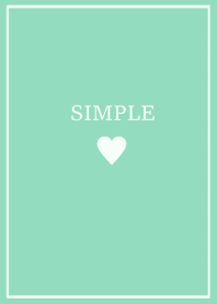 SIMPLE HEART =mint green2=