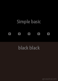 Simple basic black black