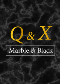 Q&X-Marble&Black-Initial