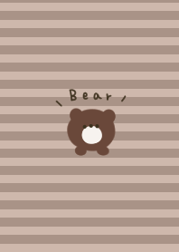 Mocha border and bear.