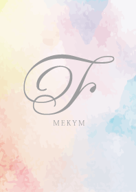 Initial-F- Watercolor