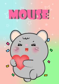 Cute Baby Grey Mouse  Theme