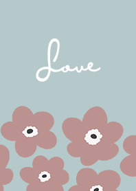 in bloom, flower ro / mist blue