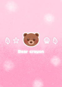 Bear crayon! -light pink-