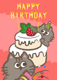 Mr Cat Miss Cat Birthday!(cosmetic)