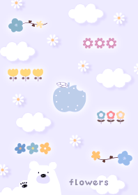 purple Flowers and Polar Bear 05_2